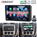 DAB+ Android 15 Autoradio 64G KAM+ Bluetooth Für Ford Focus MK2 Transit MK7 Kuga