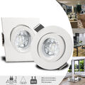 LED Einbau Lampen 230V Set Spots GU10 Einbauleuchten 4W 6W 7W dimmbar Weiß BIAN