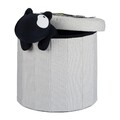 Sitzhocker mit stauraum Falthocker Polsterhocker Klapphocker rund leicht