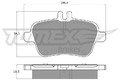 Bremsbelagsatz Scheibenbremse Tomex Brakes Hinten für Mercedes 2011-> Tx18-08