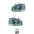 Scheinwerfer Frontscheinwerfer Set Halogen H4 für Renault Clio I inkl. Lampen