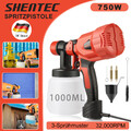 Farbspritzpistole 750W Elektrische Farbspritzgerät Farbsprühsystem Set Wandfarbe