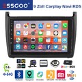 DAB+ Für VW Polo 6R 6C 2009-2017 9"Autoradio Android 14 Carplay GPS 4+64G BT KAM