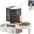 2-in-1 Futterautomat Katze Automatischer Futterspender für Katze und Hund Katzen