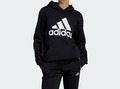 Adidas Originals Damen Essentials Logo Boyfriend Fleece Hoodie schwarz