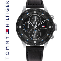 ✅  TOMMY HILFIGER Herrenuhr TRENT CASUAL 1791810, mit Lederarmband. NEU+OVP+BOX
