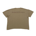 BLANK ESSENTIALS T-Shirt Herren Größe M Braun Logo Kurzarm