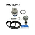 1x Wasserpumpe + Zahnriemensatz SKF VKMC 01250-3 passend für AUDI DODGE FORD
