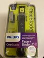 Philips OneBlade Face + Body Trimmer - Lime Green/Graphite Gray