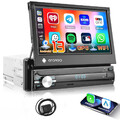 Android 13 7" Autoradio MP5 GPS Navi Bluetooth Carplay WIFI USB FM AUX-in 1 Din