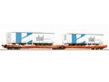 Roco 77392 Güterwagen Doppeltaschen-Gelenkwagen Ekol Wascosa H0