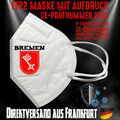 FFP2 Maske Atemschutzmaske Mundschutz CE 2163 zertifiziert Bremen Wappen 