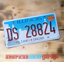 USA Nummernschild* US Kennzeichen * license plate * Illinois Land of Lincoln *