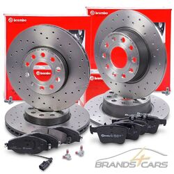 BREMBO XTRA SPORT-BREMSSCHEIBEN +BELÄGE VORNE+HINTEN FÜR AUDI A3 8V VW GOLF 7# ORIGINAL BREMBO # ALLE MODELLE SIEHE FAHRZEUGLISTE #