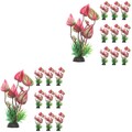  Set of 2 Aquarium-deko Wasserpflanzen Aquariumzubehör Aquarienpflanzen