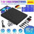 USB 3.0 Type C Externes CD/DVD Laufwerk Brenner Player für Laptop PC Windows 11.