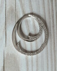 Pierre Lang Modeschmuck Statement Anhänger Weiße Steine Alte Modelle