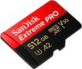 NEU* 512GB SanDisk Extreme PRO microSD 200MB/s V30 U3 8K Speicherkarte & Adapter