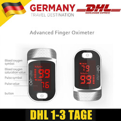 Finger Oximeter Pulsoximeter Sauerstoff Puls Blut Messgerät SpO-2 Pulsoxymeter