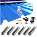 Solarmodul Halterung Kit 12cm Trapezblech Flachdach Montage PV Befestigung Set