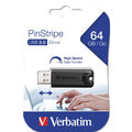 Verbatim PinStripe 3.0 USB 3.0-Stick 64GB schwarz