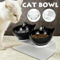 Haustier Dual Futternapf Fressnapf Katzennapf Schräge for Klein Schüssel!
