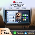 DAB+ 32GB Android 13 APPLE Carplay Autoradio Für VW Touran 1T1 1T2 1T3 2003-2010