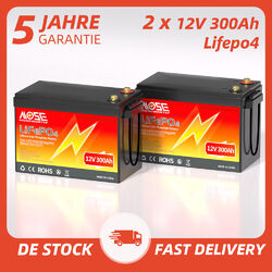 12V/24V 100Ah 200Ah 300Ah LiFePO4 Akku Lithium batterie BMS für Wohnmobil Solar