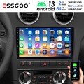 Autoradio 9" 64GB Android 13 Carplay GPS Navi WIFI RDS Für Audi A3 S3 RS3 8V 8P
