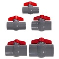 Kugelhahn aus PVC für Wasserversorgung mit Schiebemuffe 20mm 25mm 32mm 40mm 50m