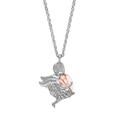 Engelsrufer ERN-ANGEL-HW-BIR Kette Anhänger Schutzengel Silber Rosé