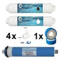 Ersatzfilter Set 100GPD Membran + Zubehör Umkehrosmose Osmoseanlage Wasserfilter