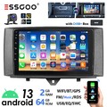 DAB+ 64G Android 13 Autoradio CarPlay GPS RDS KAM Für Smart Fortwo 451 2010-2015