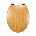 Fanmitrk Toilettendeckel mit Absenkautomatik Bambus, Bamboo WC Sitz Klodeckel