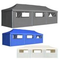 Faltzelt Partyzelt Pop-Up mit 8 Seitenwänden Festzelt Pavillon Gartenzelt 3x9M