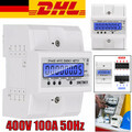Drehstromzähler geeicht für DIN Hutschiene + 5(100)A 230/400V 3 Phasen 4 Draht