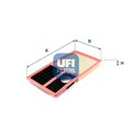 UFI Luftfilter 30.342.00 Filtereinsatz für VW POLO 5 6R1 6C1 JETTA 4 162 163 AV3