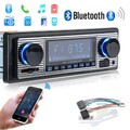 Retro Autoradio Bluetooth Freisprecheinrichtung USB FM AUX MP3 1 DIN Oldtimer DE