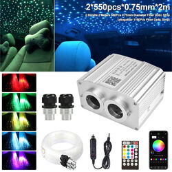 Auto RGBW LED Sternenhimmel Meteor Star Twinkle Lichtfaser Glasfaser Optik kit