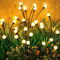 4x Glühwürmchen Leuchte Solar 8LED Gartenlichter Wasserdicht Firefly Solarlampen