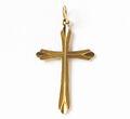 Religiöser Anhänger Kreuz 8 Karat 333 Gold 1,28 g Gelbgold Kreuzanhänger