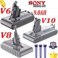9000mAh Für Dyson V6 V8 V10 SV10 Animal Absolute Staubsauger 21.6V Ersatzakku DE
