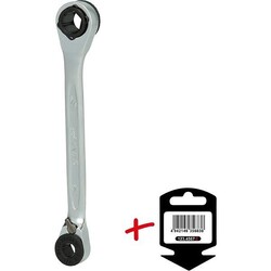 KS TOOLS GEARplus Mini-Bit-Umschalt-Ratschenringschlüssel, 1/4"x5/16"Die Nr.1* für Autoteile: Top-Preis-Leistungs-Verhältnis