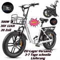 20 Zoll Elektrofahrrad 36V 13AH Akku City ebike Klappbares E-Mountainbike 25km/h