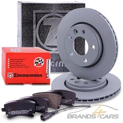ZIMMERMANN BREMSSCHEIBEN + BELÄGE +WK HINTEN FÜR VW TRANSPORTER BUS T5Belüftet Ø294 - für PR.Nr. 2E3 2E4 - mit Warnkontakt