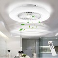 BKZO 60CM moderne LED-Deckenleuchte mit Ventilator, Deckenventilator mit Lampe,