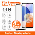 4x Panzerfolie Glas für Samsung Galaxy A Serie Displayschutz 11H Echtglas 21D
