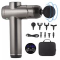 99 Modi Electric Massage Gun Massagepistole Massager Muscle Massagegerät+8 Köpfe