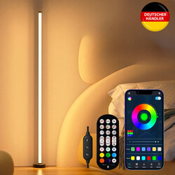 LED Stehleuchte 120CM Dimmbar Farbig Lichtsäule Standleuchte Dimmbar Stehlampe