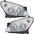 Scheinwerfer Set für Opel Astra H 2004-10 H1 H7 Halogen Chrom LWR Stellmotor